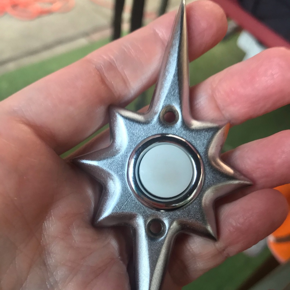 ✨Vintage MCM Atomic Starburst RITTENHOUSE Doorbell push button - Picture 7 of 8